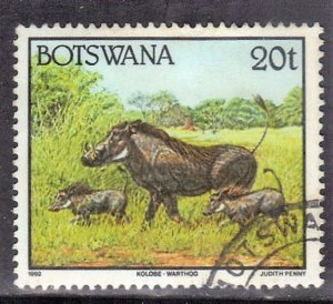 BOTSWANA SC #525 USED 20t 1992 WART HOG