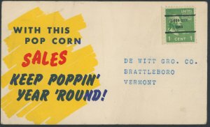 US 804 Presidential Issue; Used; Postcard -- see details and scans