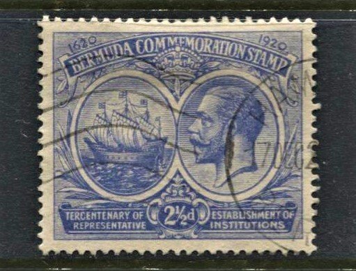 STAMP STATION PERTH Bermuda #68 KGV FU  Wmk.4 - CV$20.00