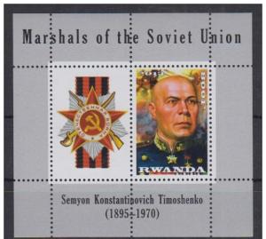 RWANDA SHEET MARSHALS SOVIET UNION A10