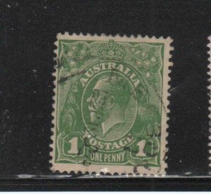 AUSTRALIA #67  1926  1p  KING GEORGE V        F-VF USED