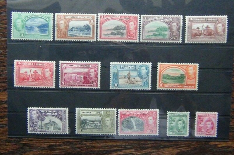 Trinidad & Tobago 1938 - 1944 set to $4.80 MM SG246 - SG256