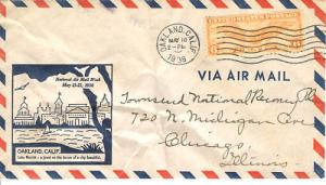 1938 National Airmail Week Cover Oakland CA 5/18/1938