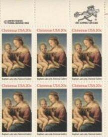 US Stamp #2063 MNH Madonna and Child ZIP/MI Block / 6