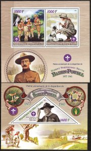 Ivory Coast 2016 Scouting Boy Scouts Baden Powell 2 S/S MNH