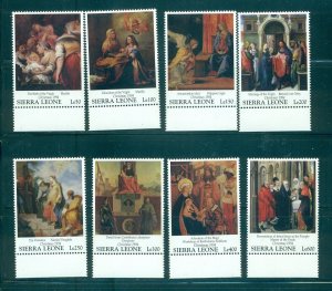 Sierra Leone - Sc# 1751-8. 1994 Christmas. MNH $10.50.