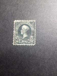 US #276a, used, thins