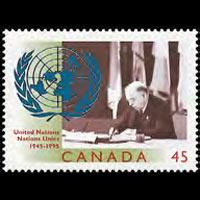 CANADA 1995 - Scott# 1584 UN 50th. Set of 1 NH