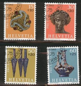 Switzerland Scott B430-433 MNH** 1975 semi postal CTO set