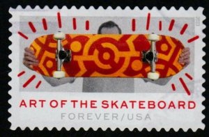 SC# 5764 - (63c) - Art of the Skateboard - 2 of 4 - USED Single Off Paper