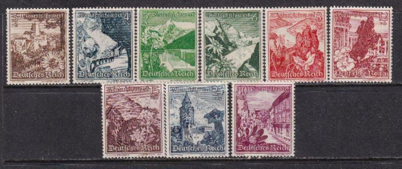 Germany 1938 SC B123-B131 MNH Set 