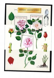France Scott 2728 Roses Souvenir Sheet   -wb