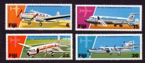 Fiji 1976 Sc#367-370 Set of 4 Airplanes MINT-Hinged. 