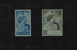 Antigua: 1949 Royal Silver Wedding, Mint lightly hinged