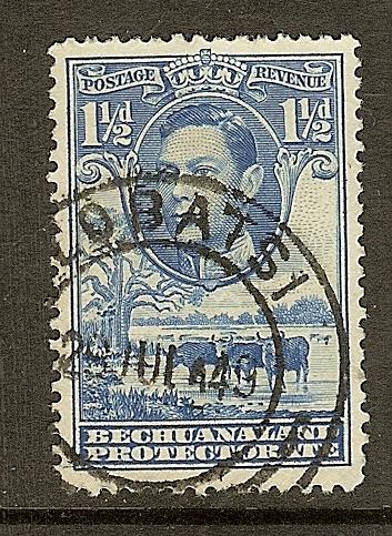 Bechuanaland Prot, Scott #126, 1 1/2p KGVI, Fine Ctr, Used