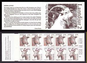 D1-Sweden-Sc#2050a-unused NH booklet-Domestic animals-Cows-1