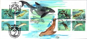 #2508-11 Sea Creatures Joint Fox FDC