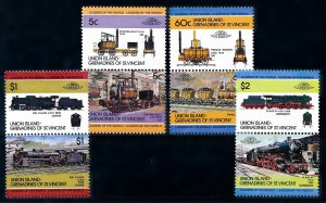 [63369] Union Island St. Vincent 1984 Railway train Eisenbahn Locomotives MNH