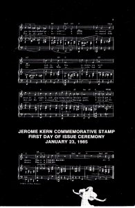 USPS 1st Day Ceremony Program #2110 Jerome Kern Music Broadway Theater 1985