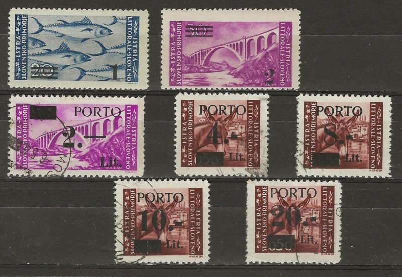 Yugoslavia Istria & Slovene 36-37 MNH & J3////J7 used  409368