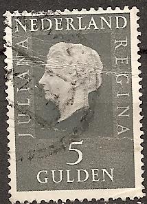 NETHERLANDS 473 USED 1970  5g QUEEN JULIANA DEFIN.