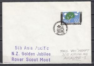 Nouvelle-Zélande, 22 / Mar / 86. 5th Asia Rover Moot Annulée sur Enveloppe