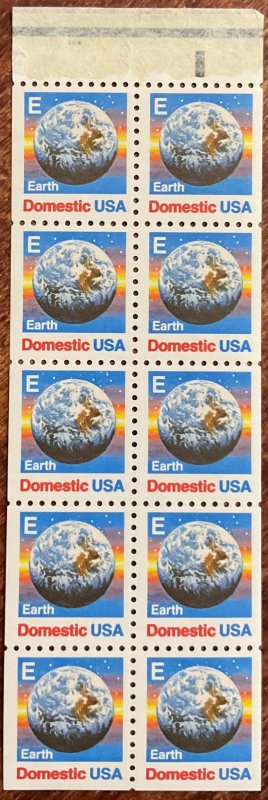 US #2282a MNH Folded Booklet Pane of 10 w/Tab Earth (.25) SCV $6.50 L42