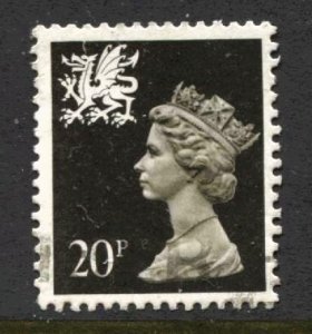 STAMP STATION PERTH Wales #WMH38 QEII Definitive Used 1971-1993