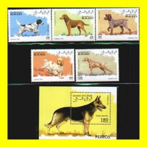 Dogs by Sahara Occidental MNH re:1995-7