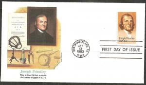 United States 2038 - FDC - 20c Joseph Priestley (1983)