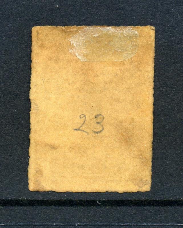  Hawaii Scott #23 Numeral Laid Paper Unused Stamp (Stock #H23-39)