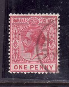 Bahamas-Sc#50-used 1p car rose KGV-id2-1912-19-