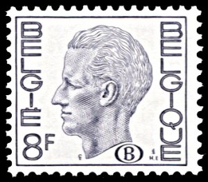 Belgium O81, MNH, King Baudouin Official
