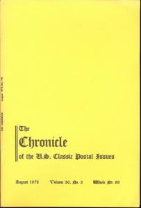 The Chronicle of the U.S. Classic Issues, Chronicle No. 99