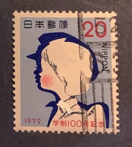 Japan 1972 Scott 1125 used - 20y,  100th Anniv of the Japanese School System