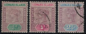 Leeward Islands #1-3*/u  CV $4.30