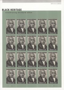 2015 Richard Allen Mint Sheet of 20 Stamps, Scott #5056, MNH #####