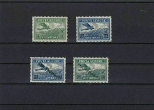 ALBANIA 1925 AIR STAMPS MOUNTED MINT & OVERPRINTS   REF 6826