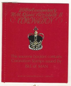 Isle of Man QEII 25th Coronation ann. souvenir Booklet mnh sc 130