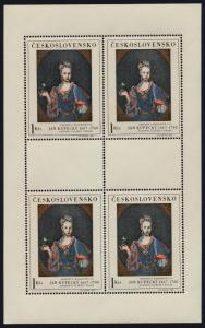 Czechoslovakia 1435-9 Sheets MNH - Art, Paintings, Flowers