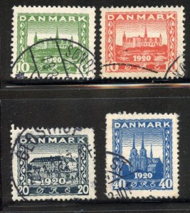 Denmark # 156-60, Used. CV $ 17.00