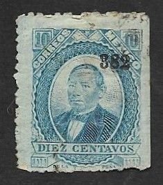 SE)1879 MEXICO, BENITO JUAREZ 10C SCT126, USED