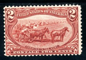 USAstamps Unused FVF US 1898 Trans-Mississippi Farming Scott 286 OG MNH