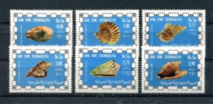 Somalia C1-C6 430-435 MNH Muscheln Weichtiere des Meeres Sea Shells 1976 x29952