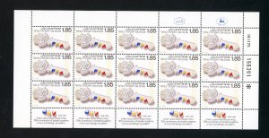 ISRAEL SCOTT #597 BEZALEL ACADEMY OF ARTS 70TH ANNIV FULL SHEET MNH AS SHOWN