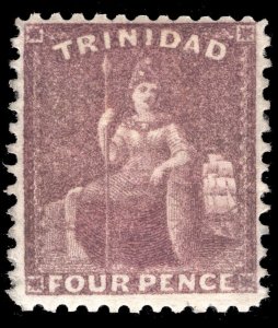 MOMEN: TRINIDAD SG #61 1862-3 P11.5 MINT OG H £225 LOT #65011