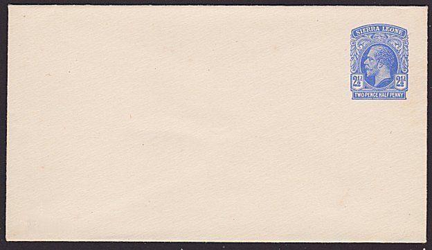 SIERRA LEONE GV 2½d envelope fine unused - scarce...........................7632