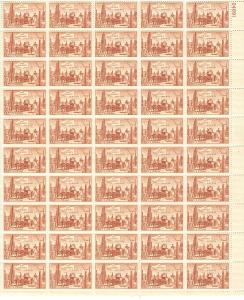 United States Sc # 1028 mint never hinged full sheet (JA)
