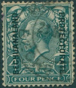 Bechuanaland 1912 SG80 4d grey KGV BECHUANALAND PROTECTORATE ovpt FU