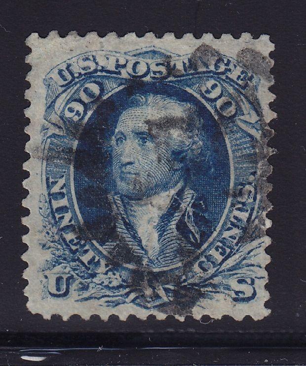 72 F-VF used neat cancel with nice color cv $ 600 ! see pic !